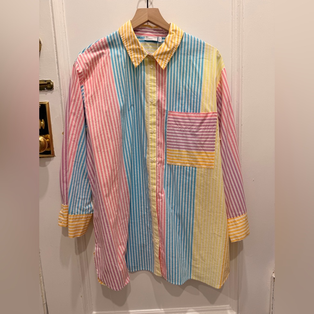 Asos design multicolor shirt - US 10, Petite, Oversized fit